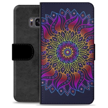 Samsung Galaxy S8+ Premium Wallet Case - Colorful Mandala