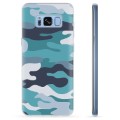 Samsung Galaxy S8+ TPU Case - Blue Camouflage