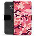 Samsung Galaxy S8 Premium Wallet Case - Pink Camouflage