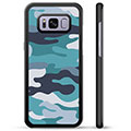 Samsung Galaxy S8 Protective Cover - Blue Camouflage