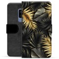 Samsung Galaxy S9+ Premium Wallet Case - Golden Leaves