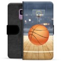 Samsung Galaxy S9 Premium Wallet Case - Basketball