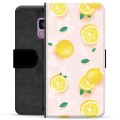 Samsung Galaxy S9 Premium Wallet Case - Lemon Pattern