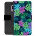 Samsung Galaxy S9 Premium Wallet Case - Tropical Flower