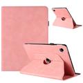 Samsung Galaxy Tab A11/A9 360 Rotary Smart Case with Card Slots - Pink