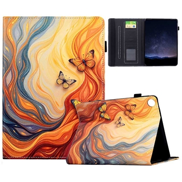 Samsung Galaxy Tab A11/A9 Smart Folio Case - Orange Butterflies