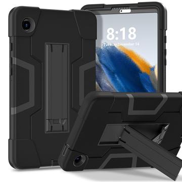 Samsung Galaxy Tab A11 Robot Style Hybrid Case with Kickstand - Black