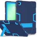 Samsung Galaxy Tab A11+ Robot Style Hybrid Case with Kickstand - Navy Blue