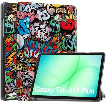 Samsung Galaxy Tab A11+ Tri-Fold Series Smart Folio Case - Graffiti