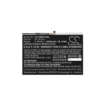  Samsung Galaxy Tab A9+ Compatible Battery