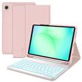 Samsung Galaxy Tab A9/A11 Tech-Protect SmartCase Pen Bluetooth Keyboard Case - Pink
