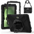 Samsung Galaxy Tab Active5 Pro Heavy Duty 360 Case with Hand Strap - Black