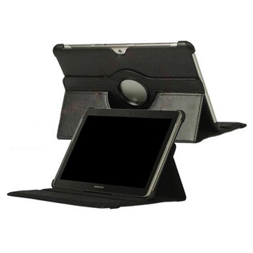 Rotary Leather Case - Samsung Galaxy Tab 2 10.1 P5100, P7500 - Black