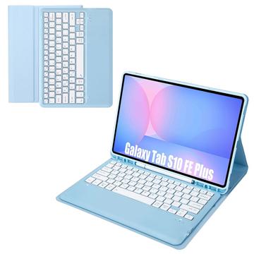 Samsung Galaxy Tab S10 FE+ Bluetooth Keyboard Case - Baby Blue