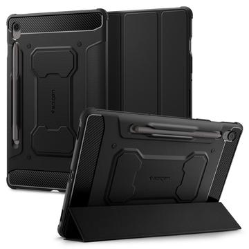 Samsung Galaxy Tab S10 FE+ Spigen Rugged Armor Pro Folio Case - Black