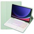 Samsung Galaxy Tab S10 Lite/S10 FE/S9 FE/S9 Bluetooth Keyboard Case - Light Green