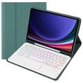 Samsung Galaxy Tab S10 Lite/S10 FE/S9 FE/S9 Bluetooth Keyboard Case - Dark Green