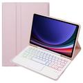 Samsung Galaxy Tab S10 Lite/S10 FE/S9 FE/S9 Bluetooth Keyboard Case - Pink