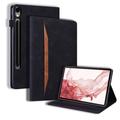 Samsung Galaxy Tab S11/S10 Lite/S10 FE/S9 FE/S9/S8/S7 Business Style Folio Case - Black