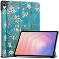 Samsung Galaxy Tab S11 Tri-Fold Series Smart Folio Case - White Flowers