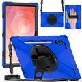 Samsung Galaxy Tab S11 Ultra Heavy Duty 360 Case with Hand Strap - Blue / Black