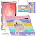 Samsung Galaxy Tab S11 Ultra Heavy Duty 360 Case with Hand Strap - Colorful