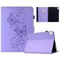 Samsung Galaxy Tab S12+ Butterfly Smart Folio Case with Card Slots - Purple