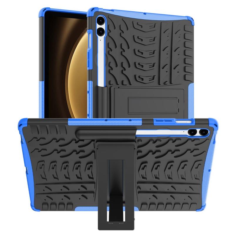 Samsung Galaxy Tab S9 FE+ Anti-Slip Hybrid Case with Kickstand - Blue ...