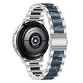 Samsung Galaxy Watch4/Watch4 Classic Stainless Steel Strap - Dark Blue / Silver