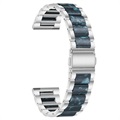 Samsung Galaxy Watch4/Watch4 Classic Stainless Steel Strap - Dark Blue / Silver