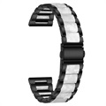 Samsung Galaxy Watch4/Watch4 Classic Stainless Steel Strap - Pearl Grey / Black