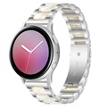 Samsung Galaxy Watch4/Watch4 Classic Stainless Steel Strap - Pearl White / Silver