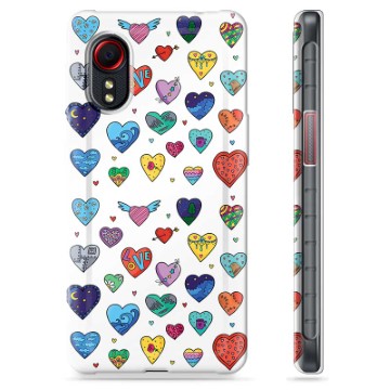 Samsung Galaxy Xcover 5 TPU Case - Hearts