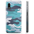 Samsung Galaxy Xcover Pro TPU Case - Blue Camouflage