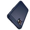 Samsung Galaxy Xcover6 Pro Brushed TPU Case - Carbon Fiber - Blue