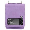 Samsung Galaxy Z Flip4 5G Hybrid Case with Card Holder - Purple