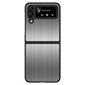 Samsung Galaxy Z Flip4 5G Stainless Steel Hybrid Case - Black