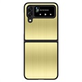 Samsung Galaxy Z Flip4 5G Stainless Steel Hybrid Case - Gold