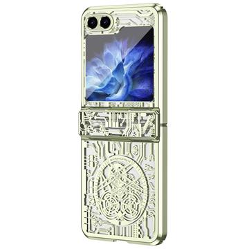 Samsung Galaxy Z Flip6 Mechanical Legend Electroplated Plastic Case - Green