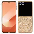 Samsung Galaxy Z Flip8 Glitter Series Hybrid Case - Gold