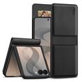 Samsung Galaxy Z Flip8 Tech-Protect Wallet Case W. Magnet & Stand - Black