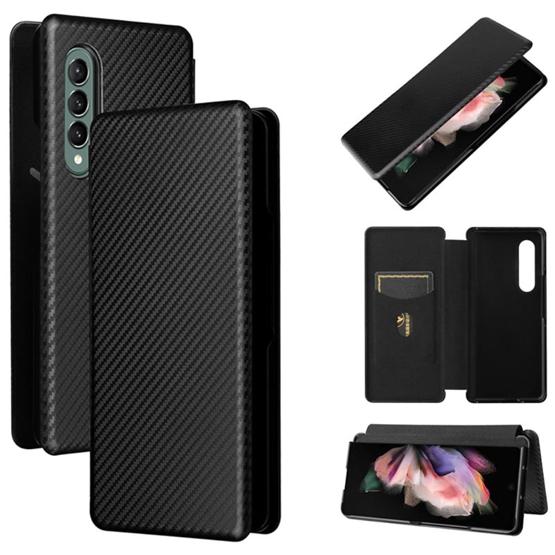 Samsung Galaxy Z Fold3 5g Flip Case Carbon Fiber