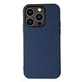 iPhone 15 Pro Max Hybrid Case - Carbon Fiber - Blue