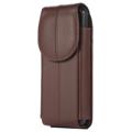 Samsung Galaxy Z Fold3 5G Vertical Holster Leather Case - Brown