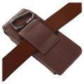 Samsung Galaxy Z Fold3 5G Vertical Holster Leather Case - Brown