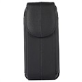 Samsung Galaxy Z Fold3 5G Vertical Holster Leather Case - Black