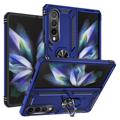Samsung Galaxy Z Fold4 5G Hybrid Case with Metal Kickstand - Blue