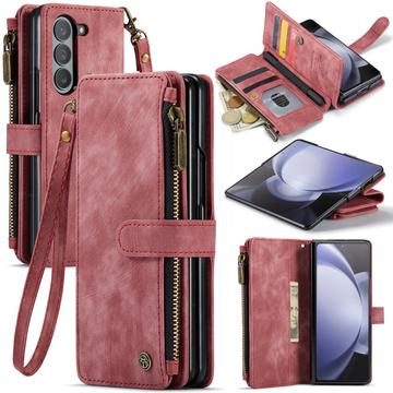 Samsung Galaxy Z Fold6 Caseme C30 Multifunctional Wallet Case - Red