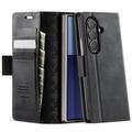 Samsung Galaxy Z Fold7 Caseme 033 Calf Texture Wallet Case with RFID Blocking - Black