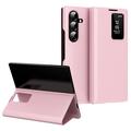 Samsung Galaxy Z Fold7 Smart Clear View Flip Case with Card Slot